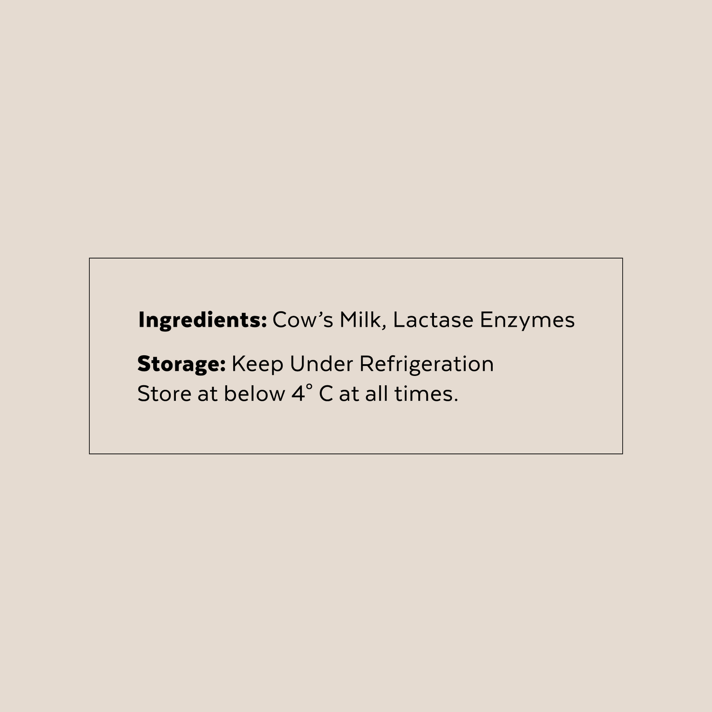 Lactose Free Milk