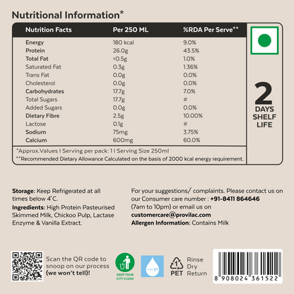 High Protein Chickoo Milk