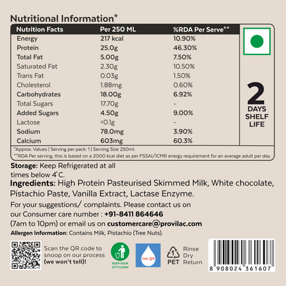 High Protein White Velvet Pistachio