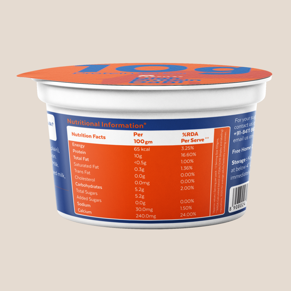 High Protein Dahi | 10g Protein | 65 kcal