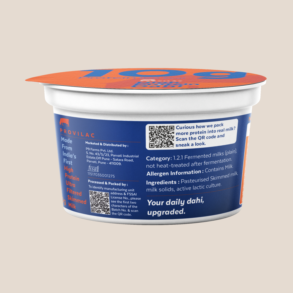 High Protein Dahi | 10g Protein | 65 kcal
