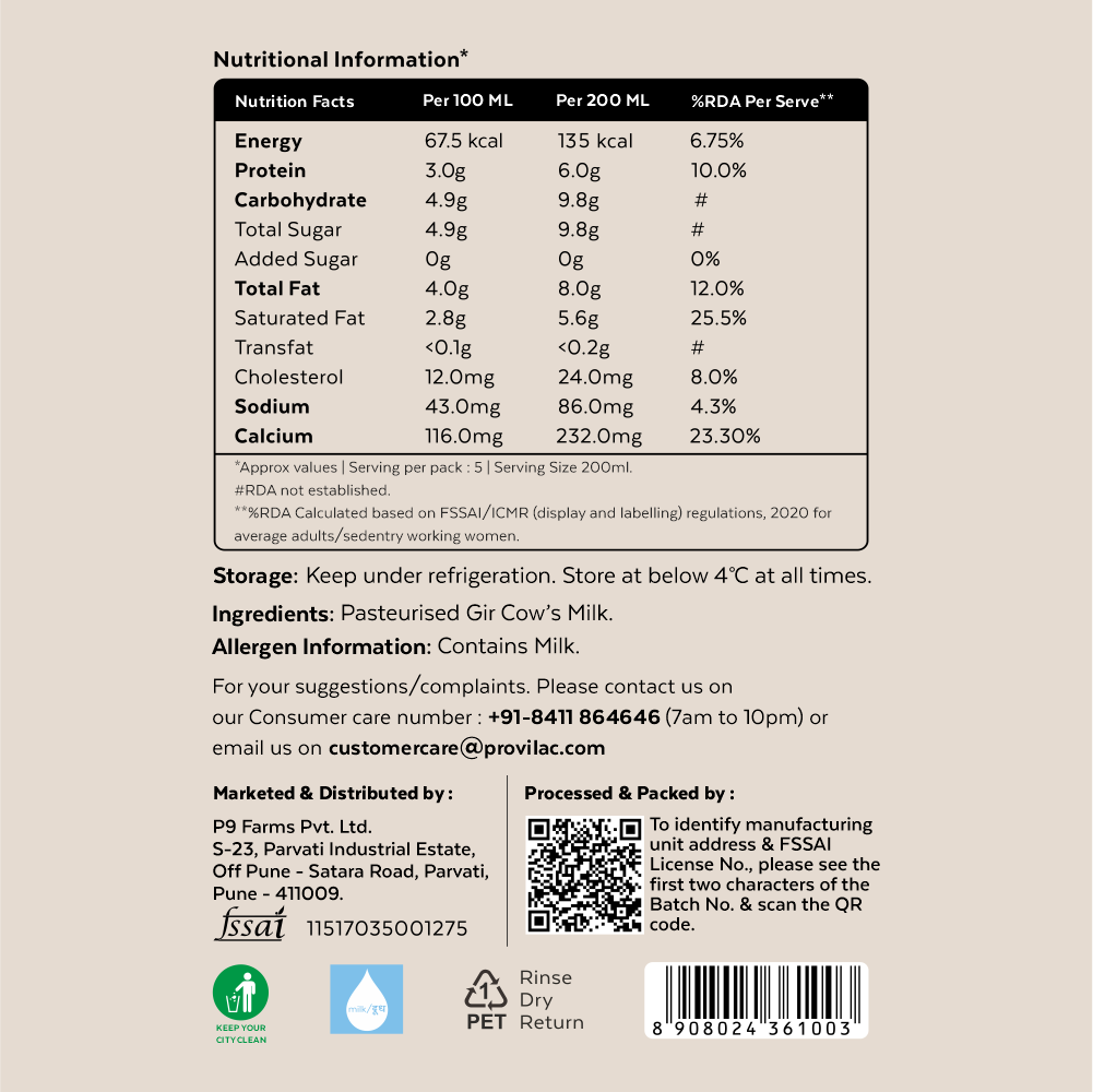 A2 Cow Milk