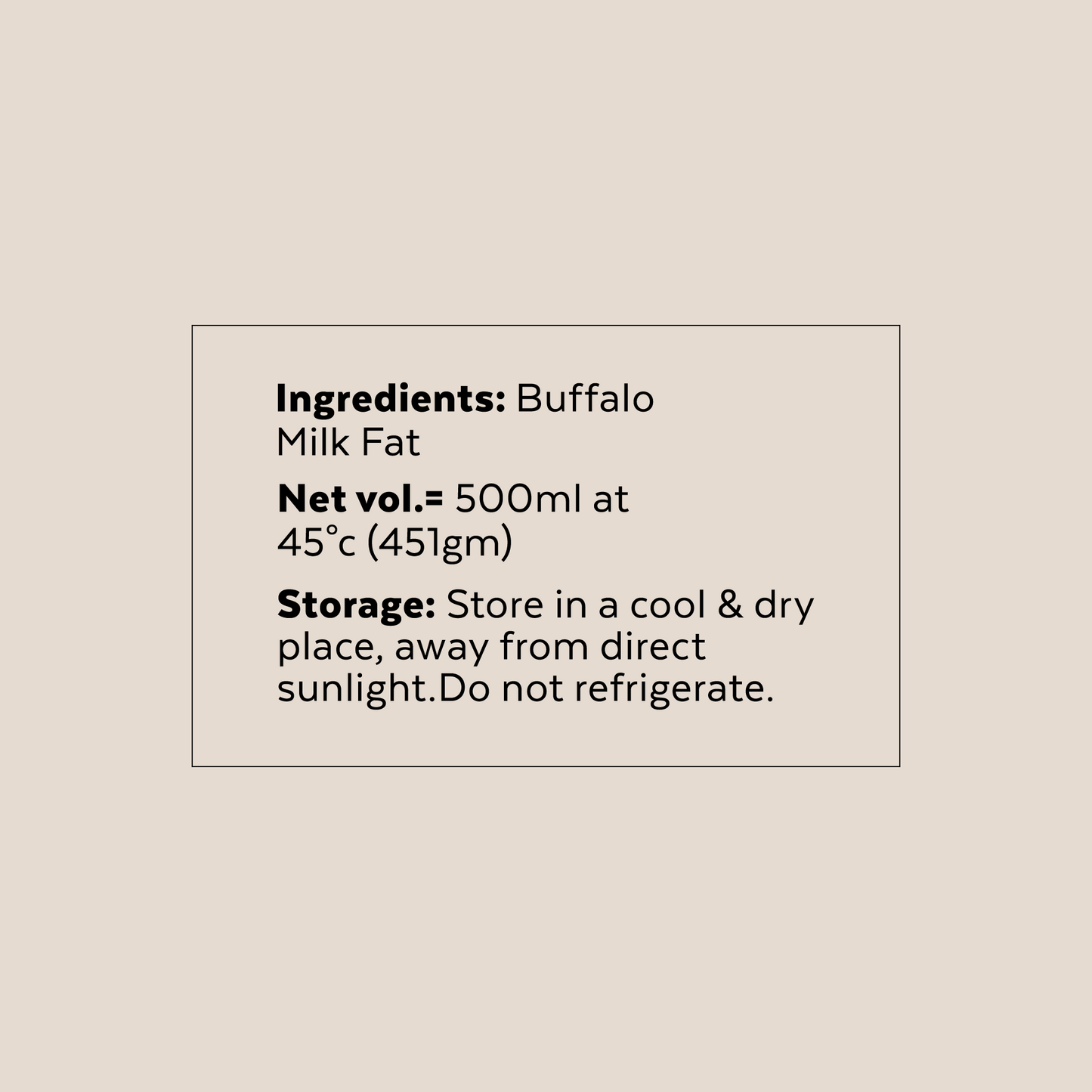 Buffalo Ghee