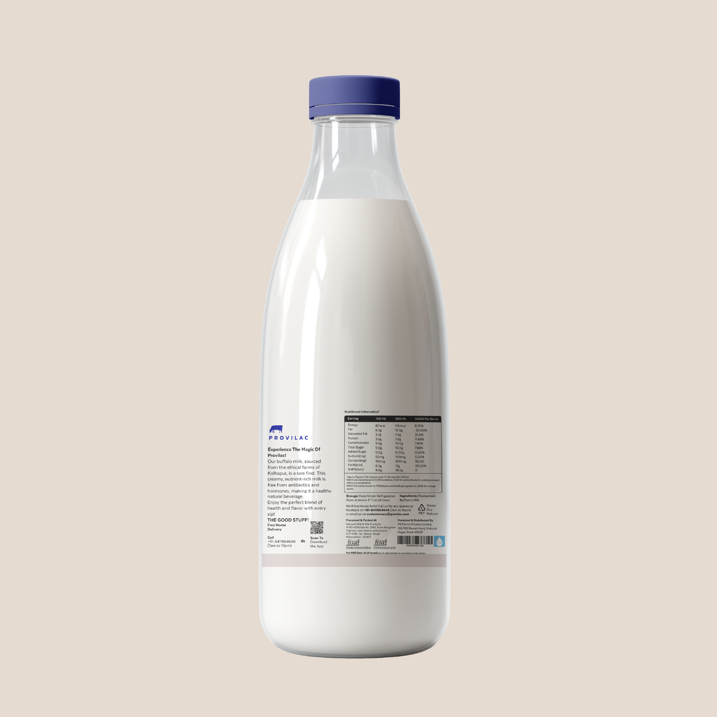 Pasteurized Buffalo Milk