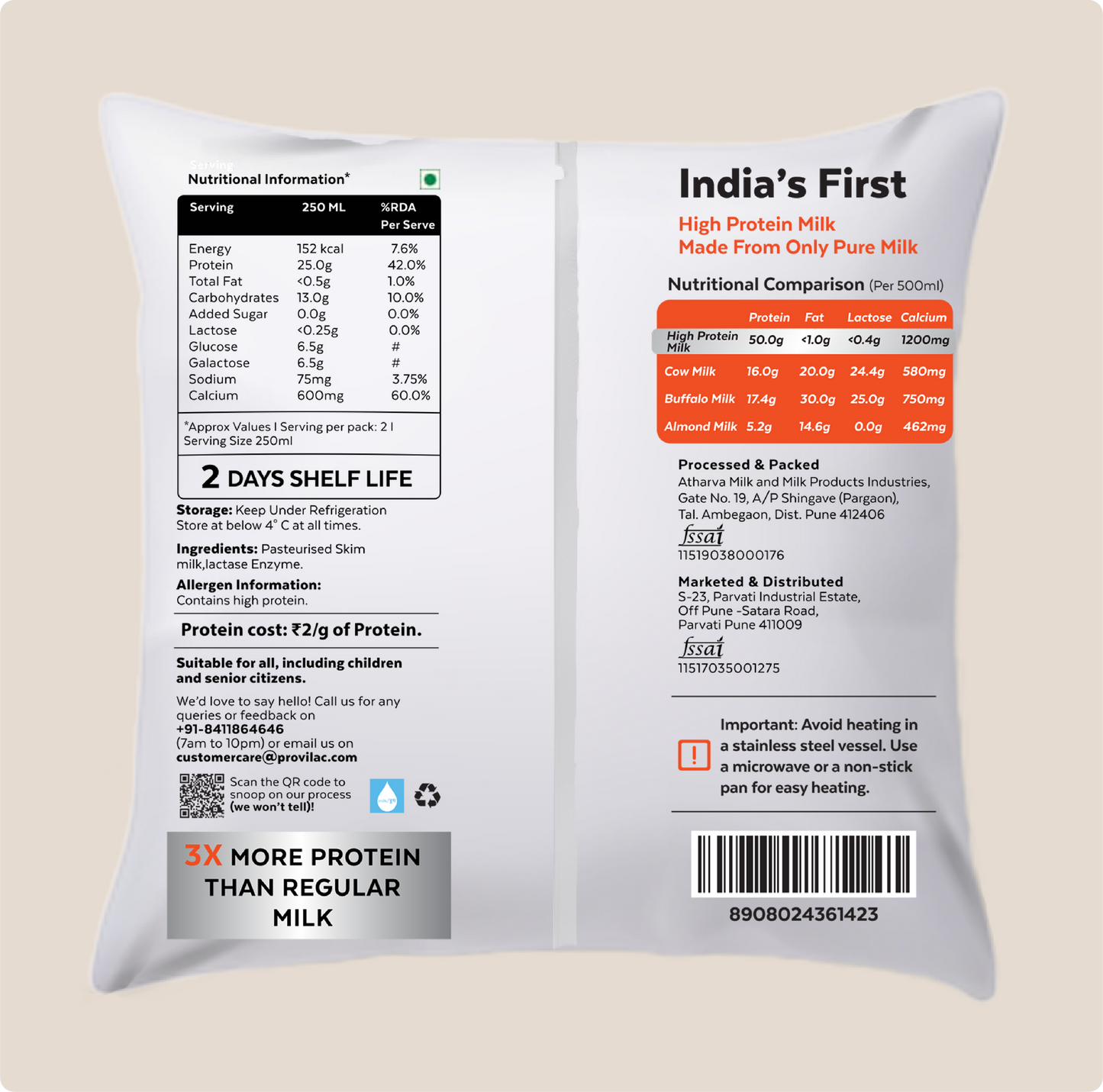 High Protein Milk 0.5L