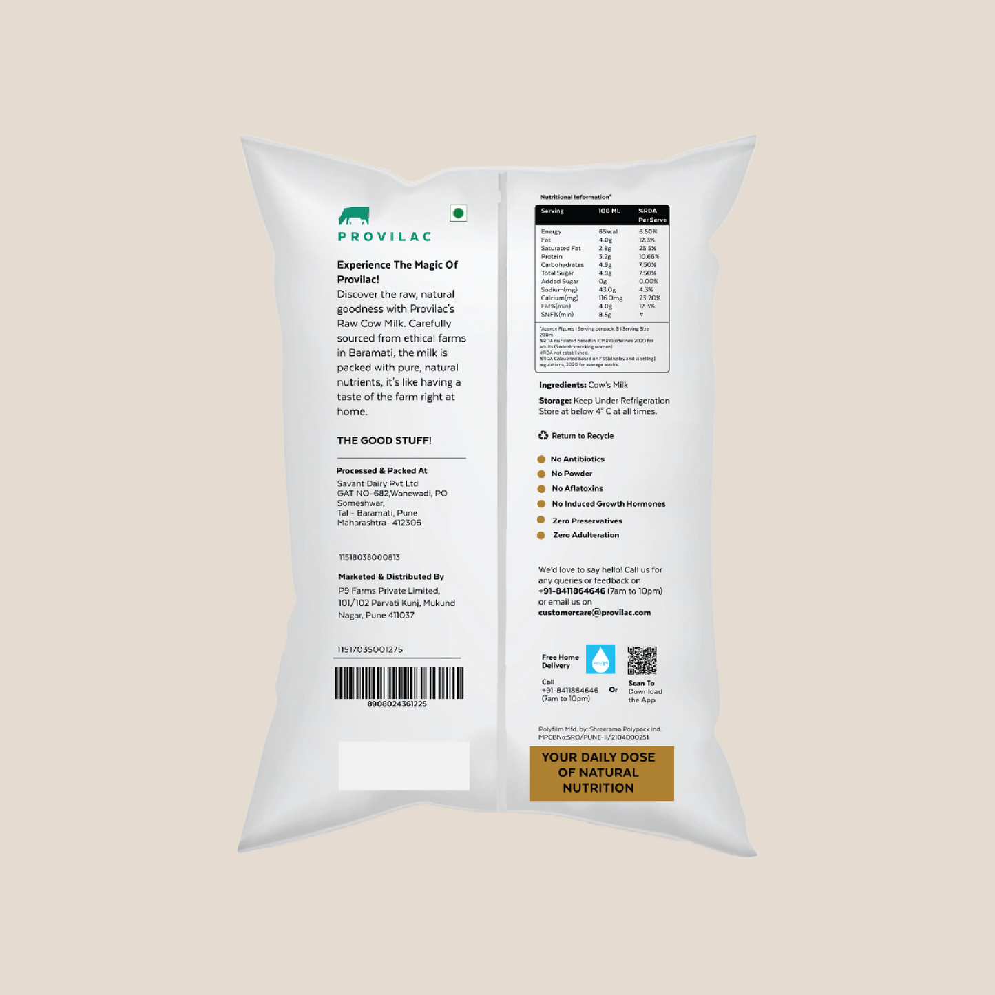 Raw Cow Milk